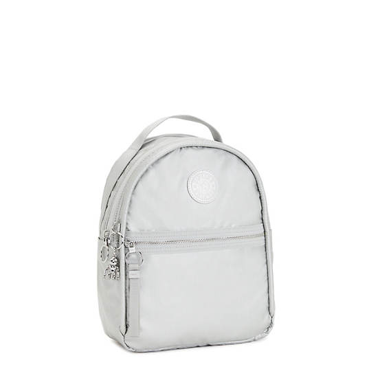 Kipling Kae Metallic Ryggsekk Sølv | NO 1624SG